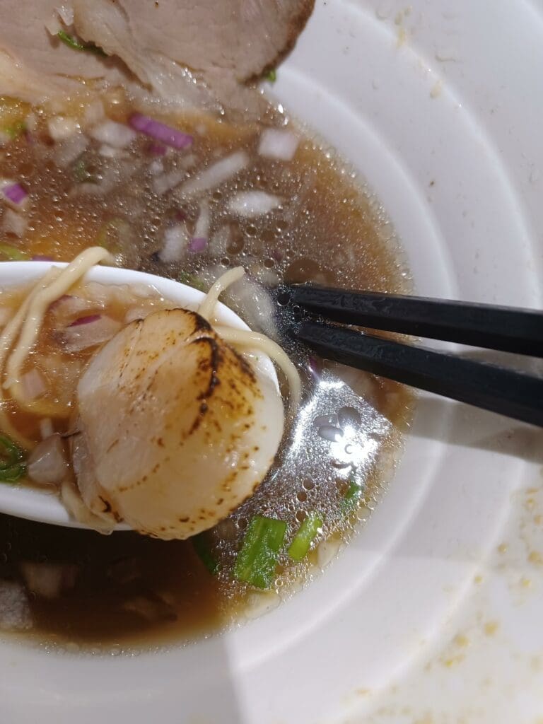 Moyang Ramen seared scallop