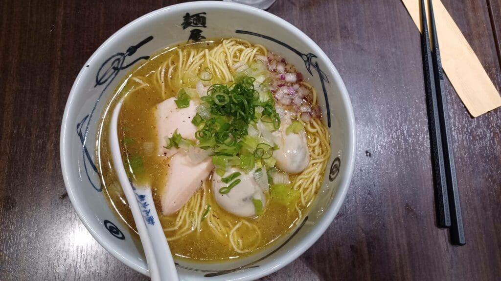 Menya Musashi oyster gyokai shio ramen
