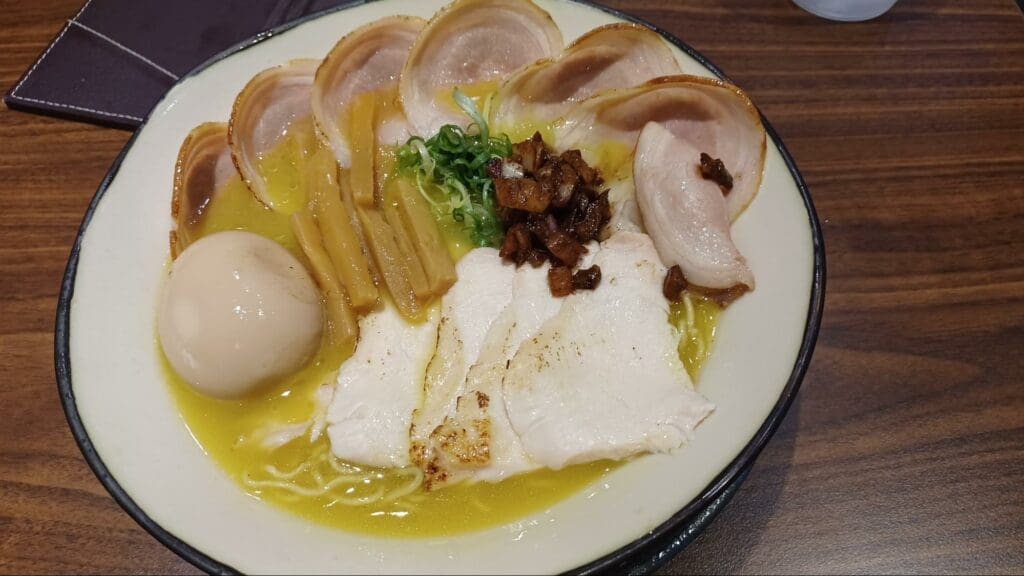 Menya Hanekin special double char siu silkie chicken paitan ramen