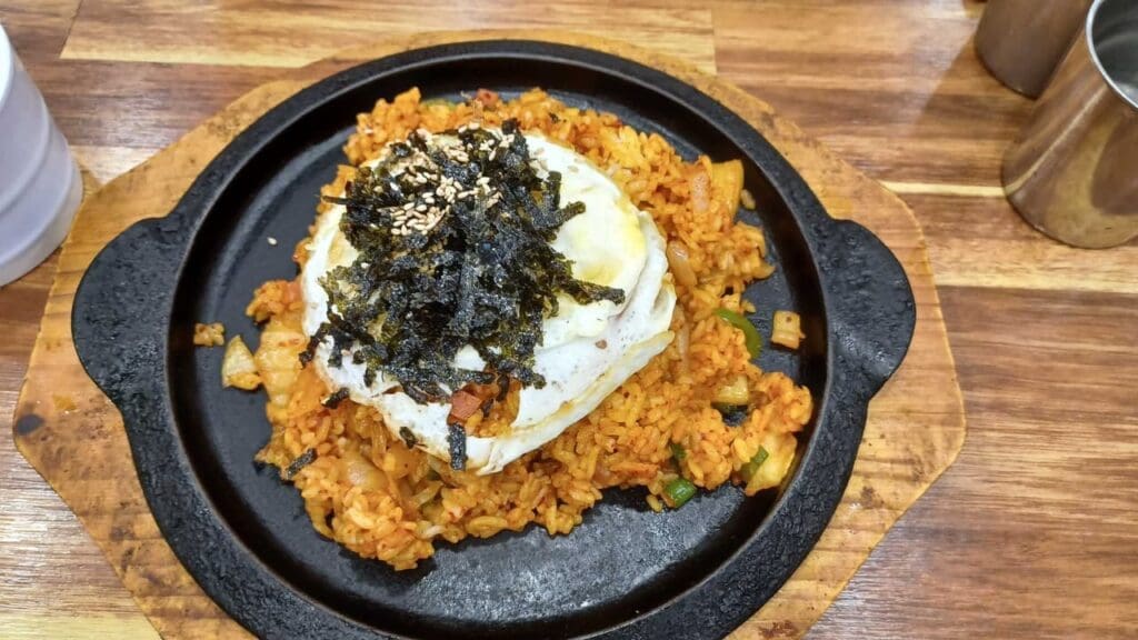 Trip prep edition: the Spam and egg fried rice I ate in Busan